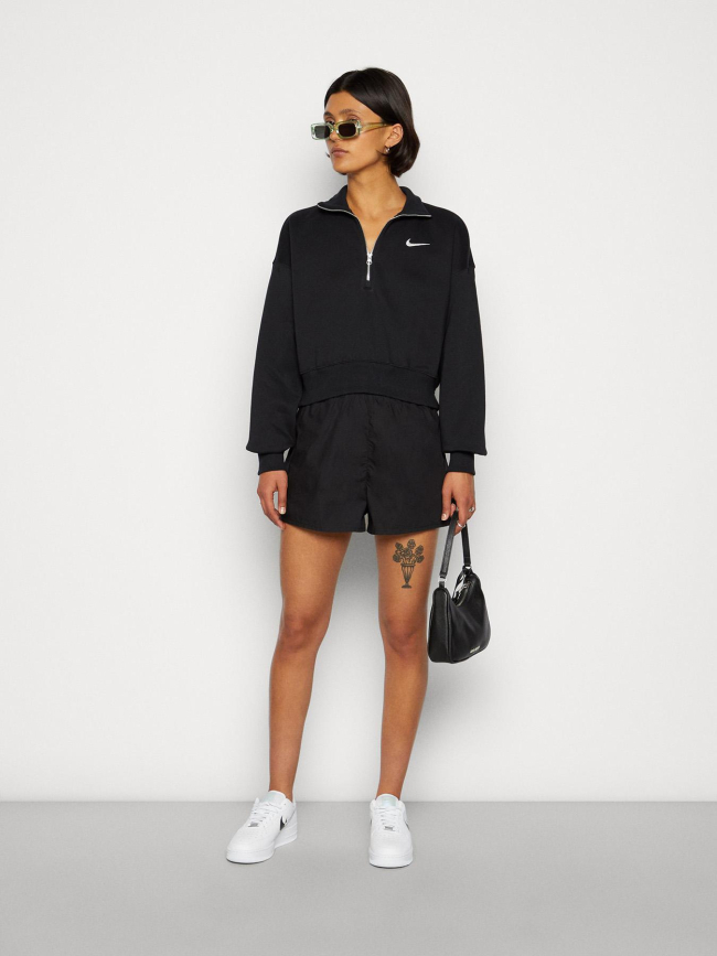 Sweat crop col zippé nsw phoenix noir femme - Nike