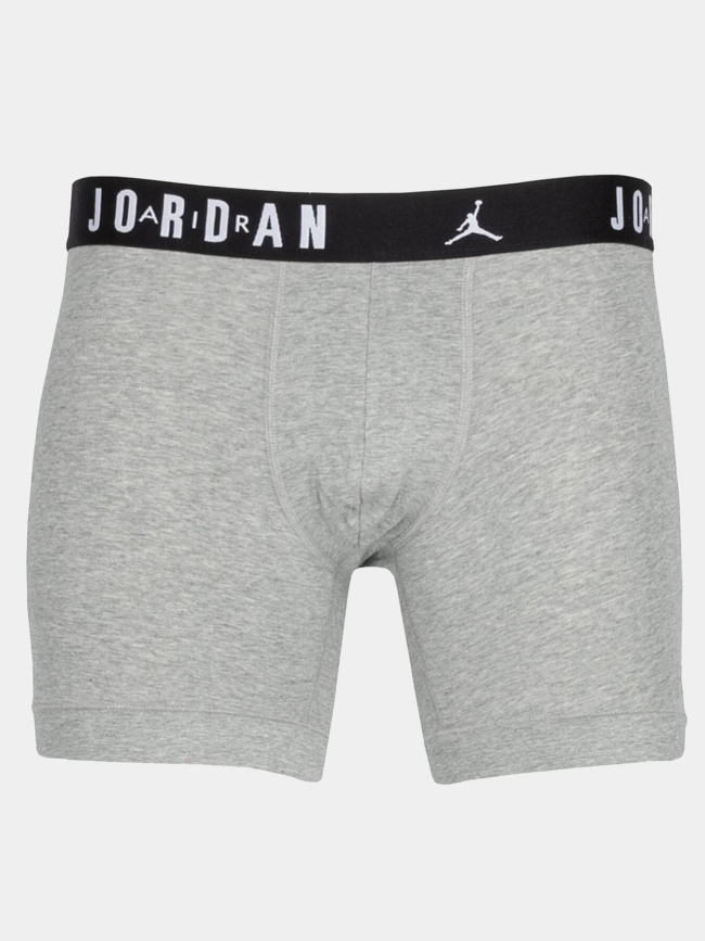 Pack 3 boxers flight noir gris rouge homme - Jordan