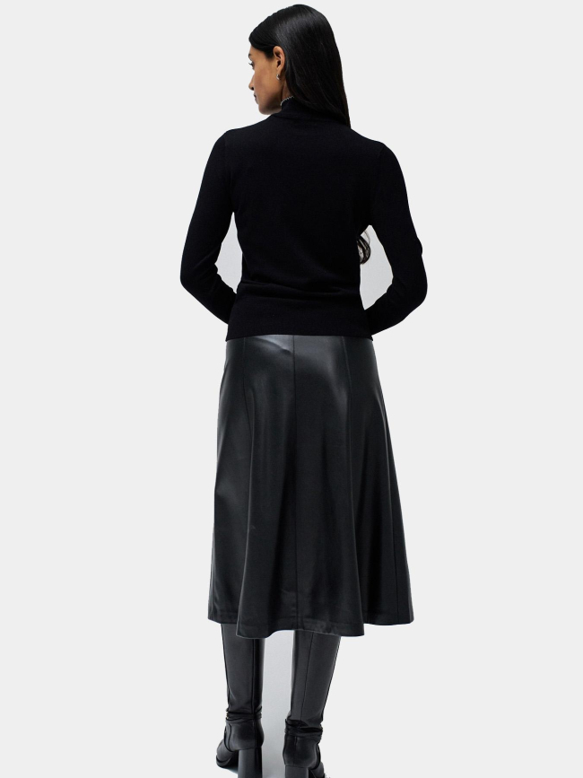 Pull slim avec nœud au col noir femme - Salsa