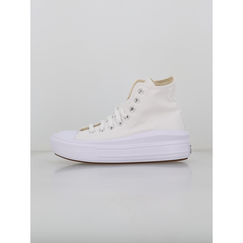 Converse all star move plateforme blanc femme