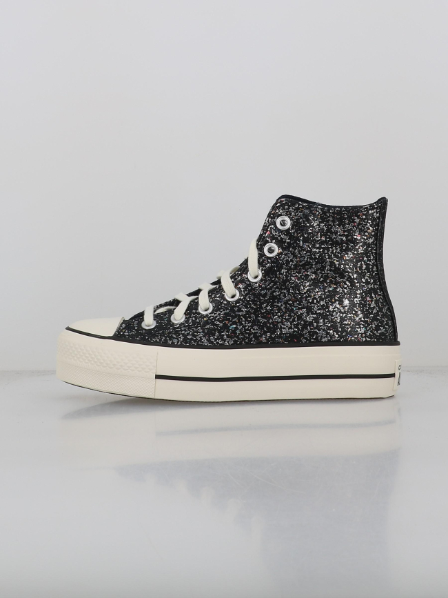 Converse lift plateforme all star pailleté noir femme