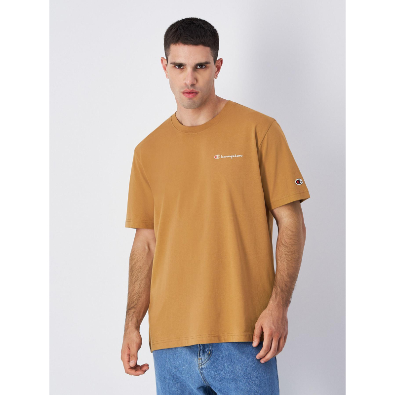 T-shirt à manches courtes crewneck marron homme - Champion