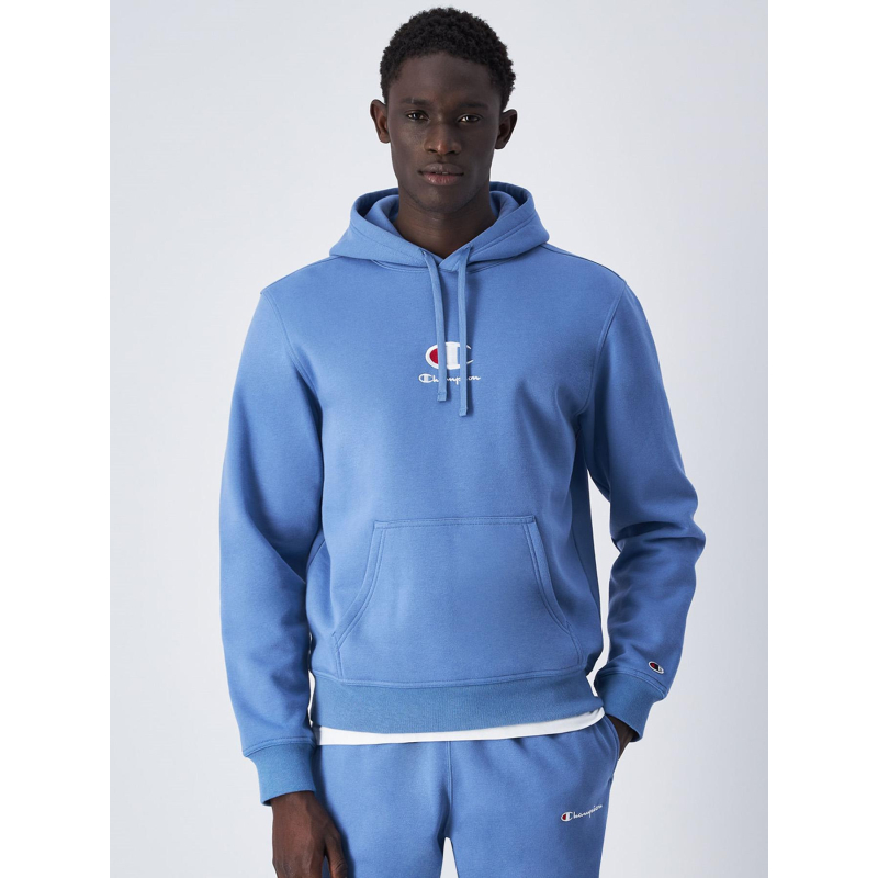 Sweat à capuche classique logo bleu homme - Champion