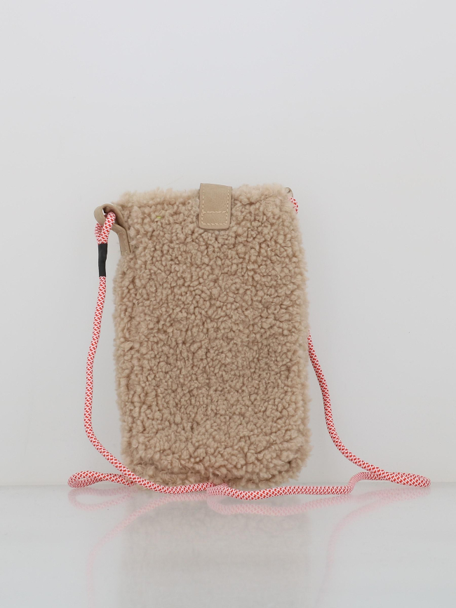 Sacoche téléphone teddy bugbane beige femme - Barts