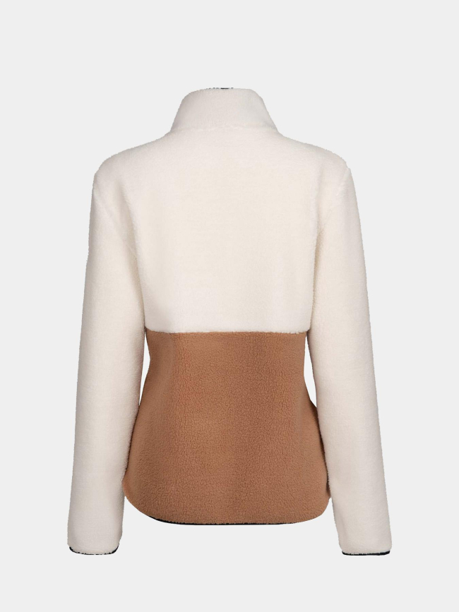 Veste polaire seconde couche sherpa beige femme - Aulp