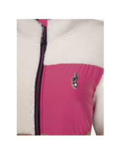 Veste polaire seconde couche sherpa beige femme - Aulp