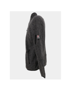 Veste maille navoy anthracite gris chiné homme - Aulp