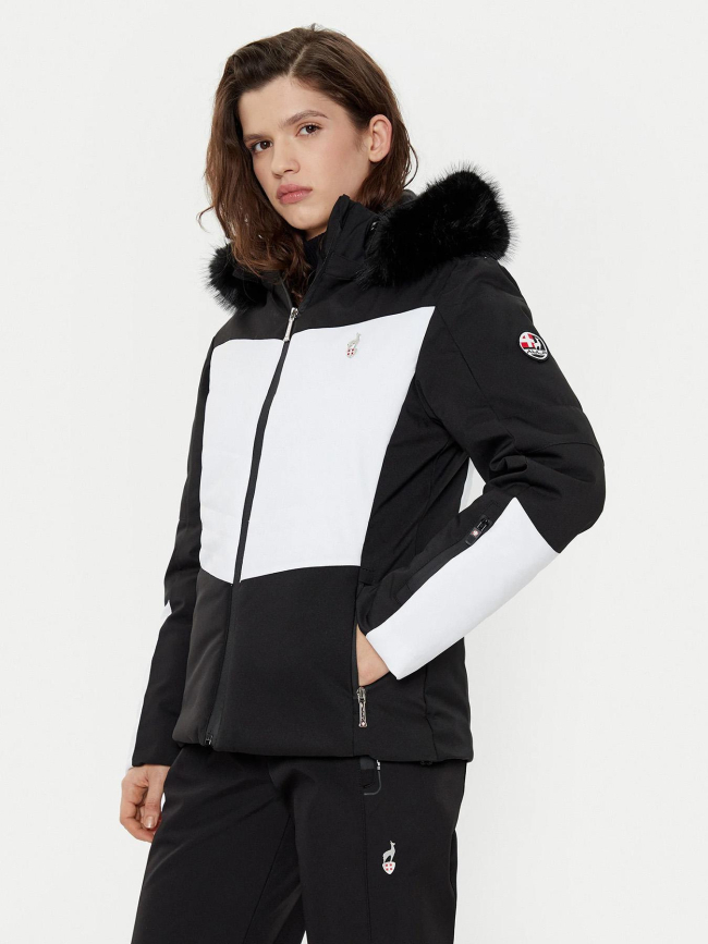 Bonnet court logo badge tissé blanc homme - Comme Des Loups