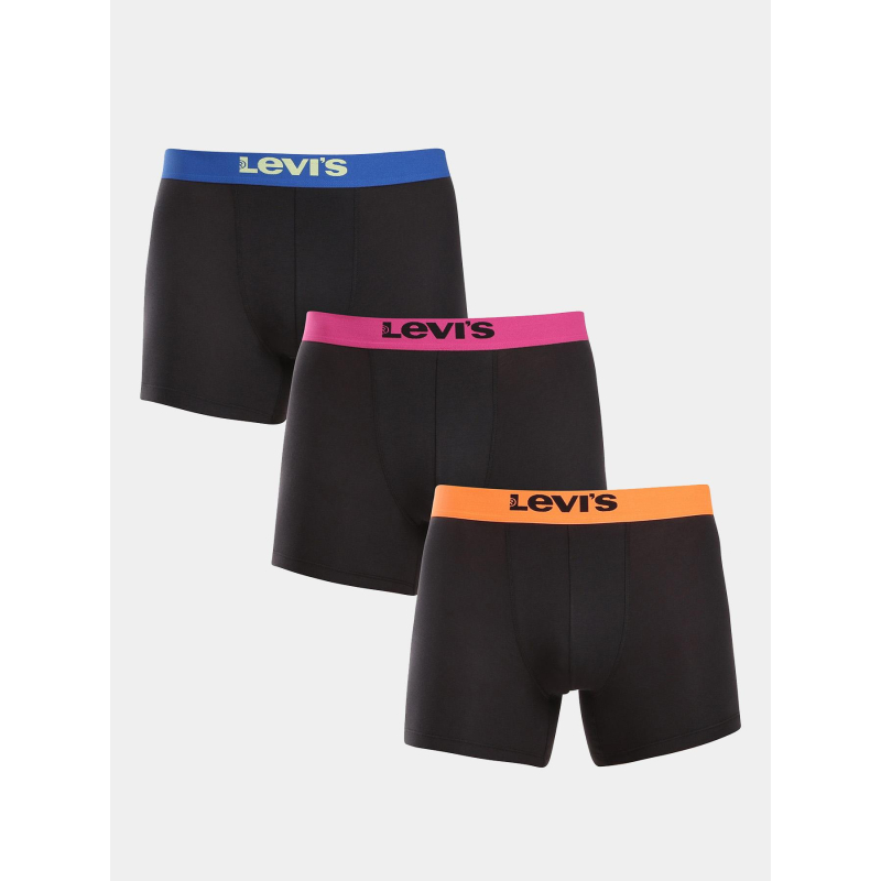 Coffret cadeau 3 boxers neon noir homme - Levi's