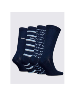 Pochette cadeau 4 paires de chaussettes noir homme - Levi's