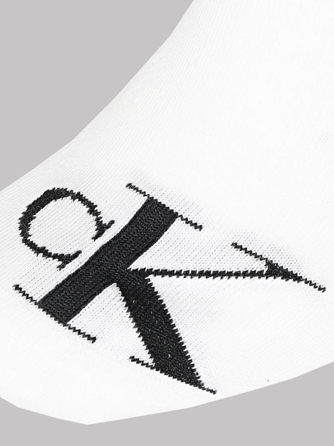 Pack de 2 paires de chaussettes basses blanc homme - Calvin Klein