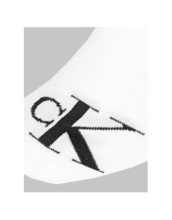 Pack de 2 paires de chaussettes basses blanc homme - Calvin Klein