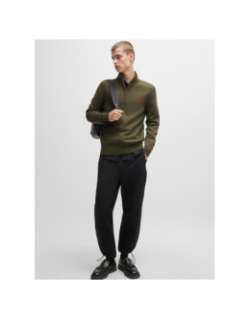 Pull col zippé montant san quintus kaki homme - Hugo