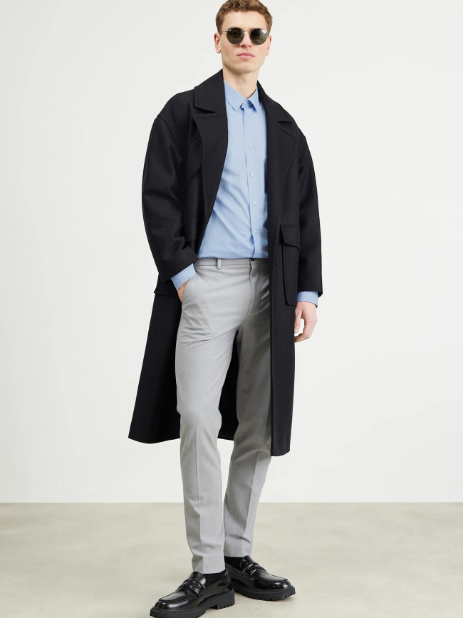 Chemise extra slim stretch elisha bleu homme - Hugo