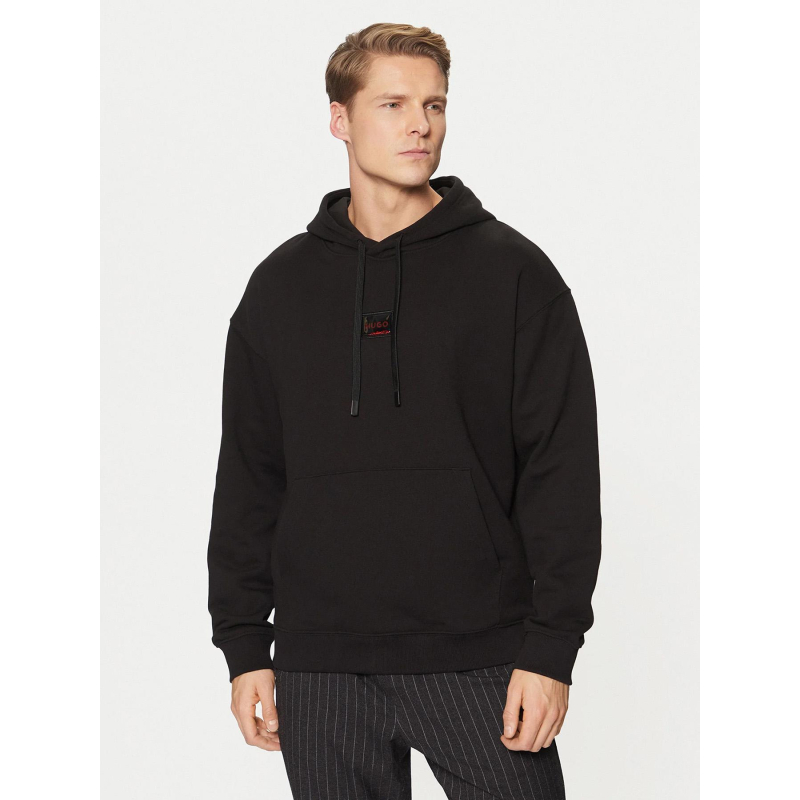 Sweat à capuche dugojellow noir homme - Hugo