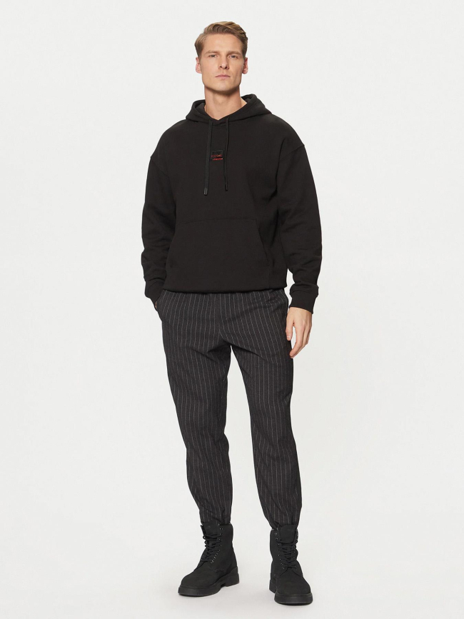 Sweat à capuche dugojellow noir homme - Hugo