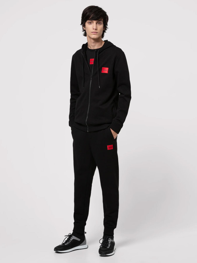 Pantalon de Jogging doak logo rouge noir homme - Hugo