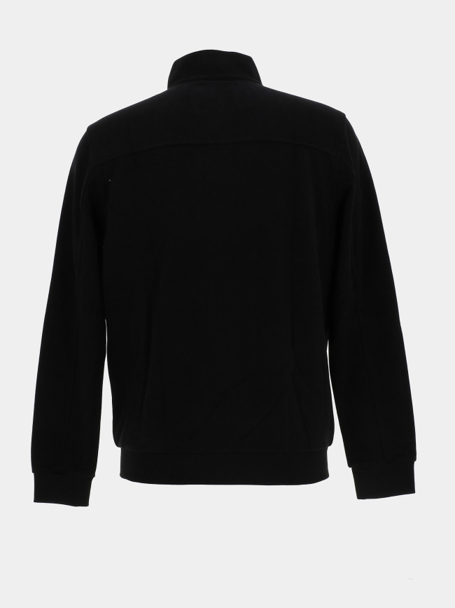 Pull zippé effet velours maoh noir homme - Benson & Cherry