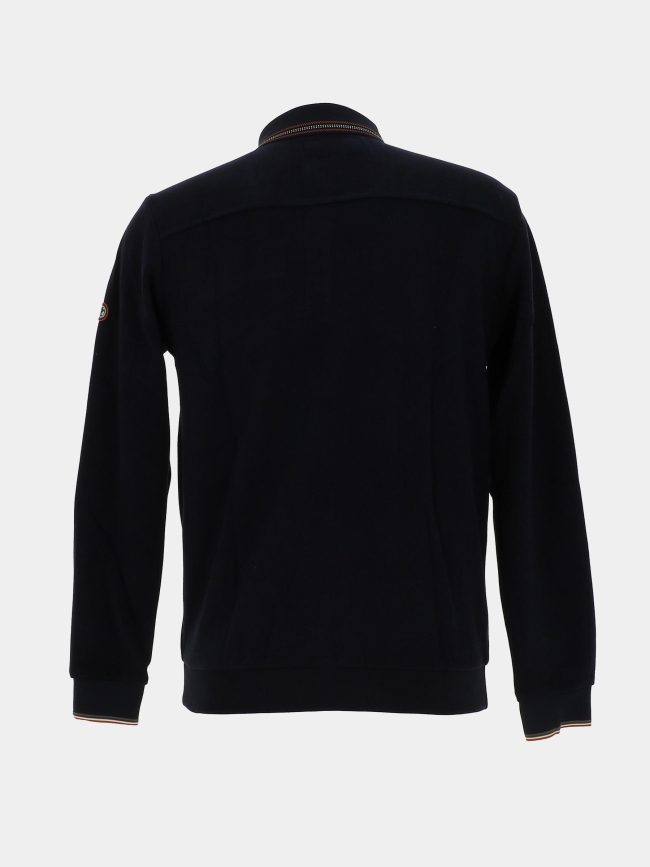 Polo manches longues michigan bleu homme - Benson & Cherry