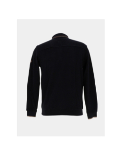 Polo manches longues michigan bleu homme - Benson & Cherry