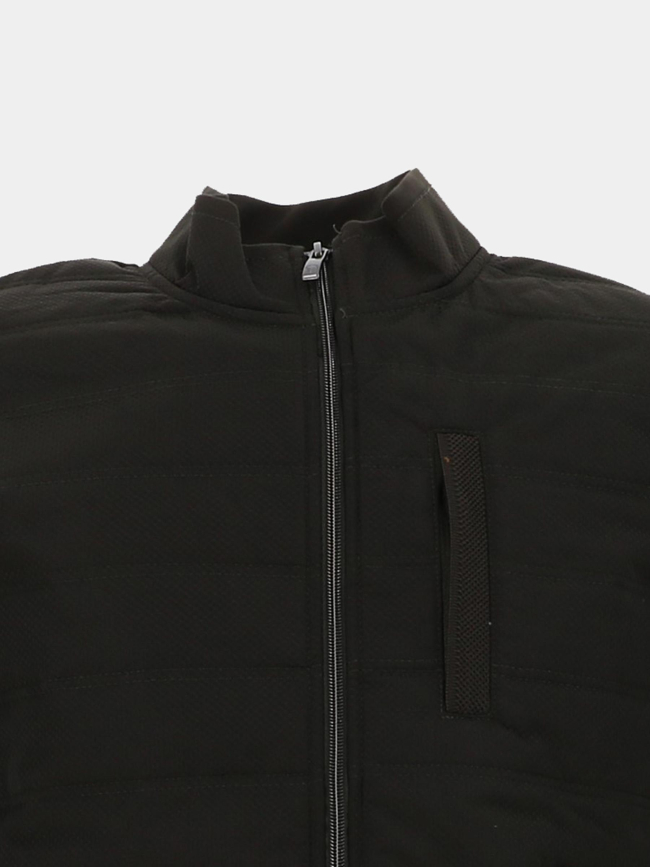 Veste bi matière matelassée scander kaki homme - Benson & Cherry