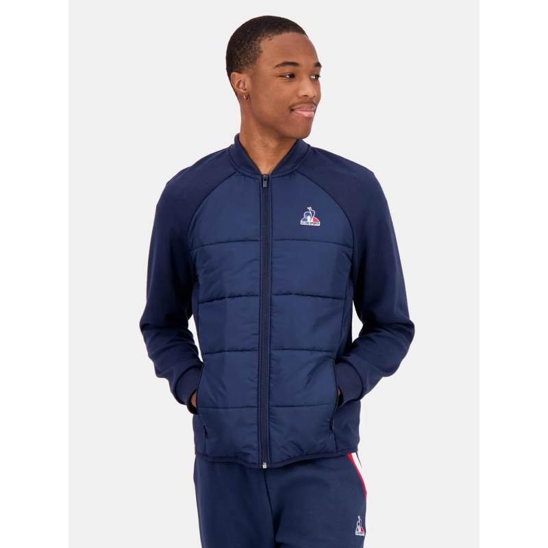 Veste hybride tricolore n2 bleu marine homme - Le Coq Sportif