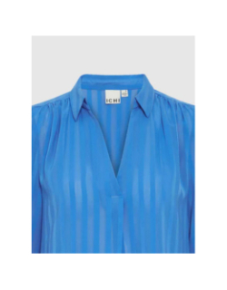 Blouse à rayure ihenavi bleu femme - Ichi