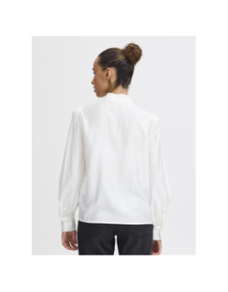 Chemise uni regular fit ihkarlani blanc femme - Ichi