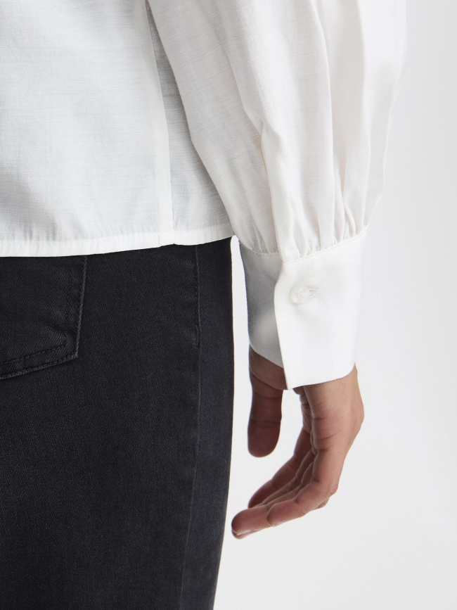 Chemise uni regular fit ihkarlani blanc femme - Ichi