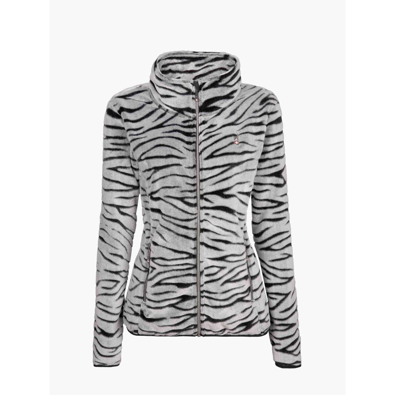 Veste polaire à motif animal vesto gris femme - Aulp