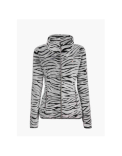 Veste polaire à motif animal vesto gris femme - Aulp