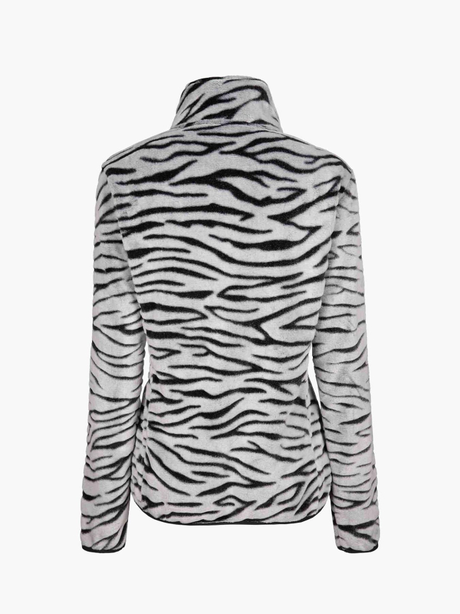 Veste polaire à motif animal vesto gris femme - Aulp