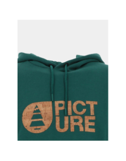 Sweat à capuche basement cork vert homme - Picture