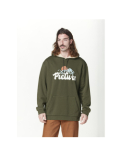 Sweat à capuche julka plush kaki homme - Picture