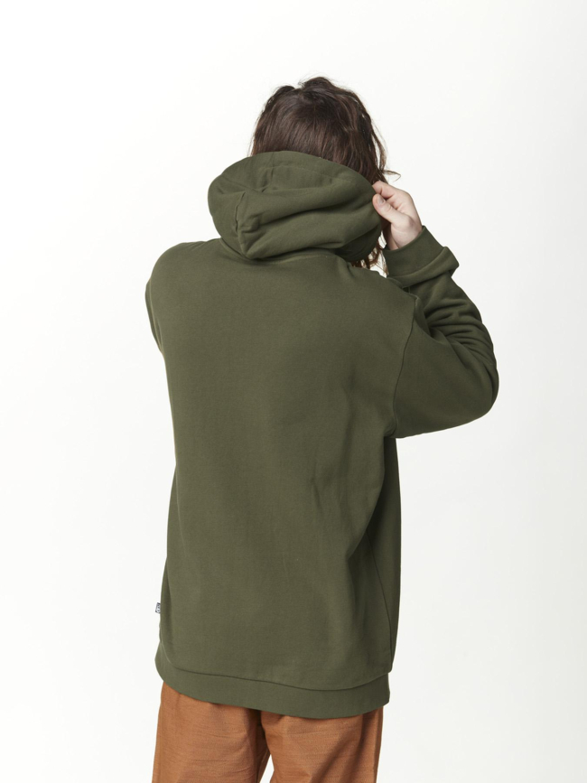 Sweat à capuche julka plush kaki homme - Picture