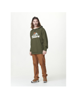 Sweat à capuche julka plush kaki homme - Picture