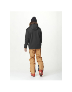 Sweat zippé à capuche technique park noir homme - Picture