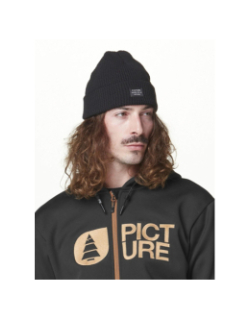 Sweat zippé à capuche technique park noir homme - Picture