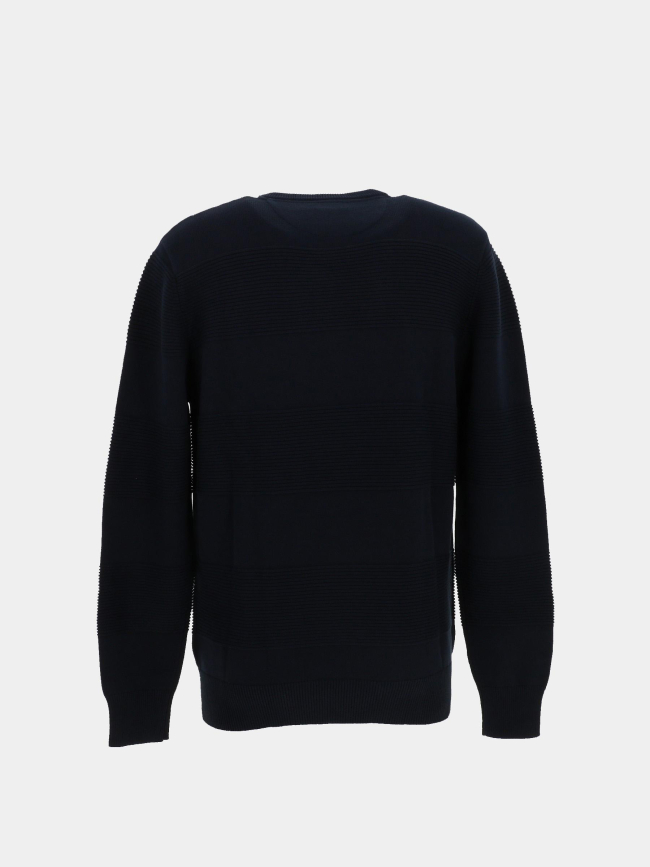 Pull col rond en coton bleu marine homme - Eden Park