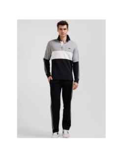 Maillot manches longues en coton noir gris homme - Eden Park