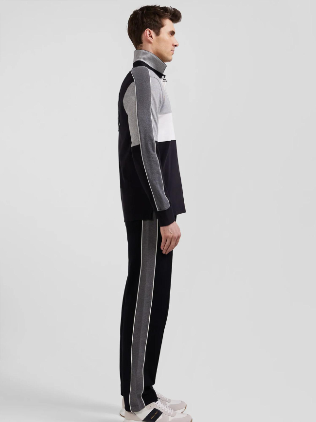 Maillot manches longues en coton noir gris homme - Eden Park