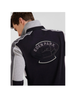 Maillot manches longues en coton noir gris homme - Eden Park