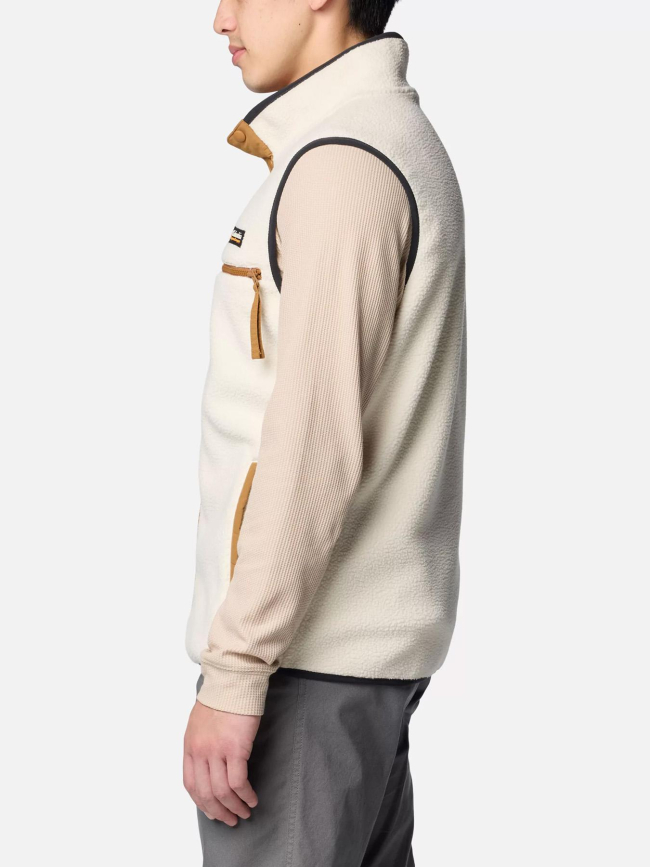 Veste polaire sherpa sans manches helvetia blanc homme - Columbia