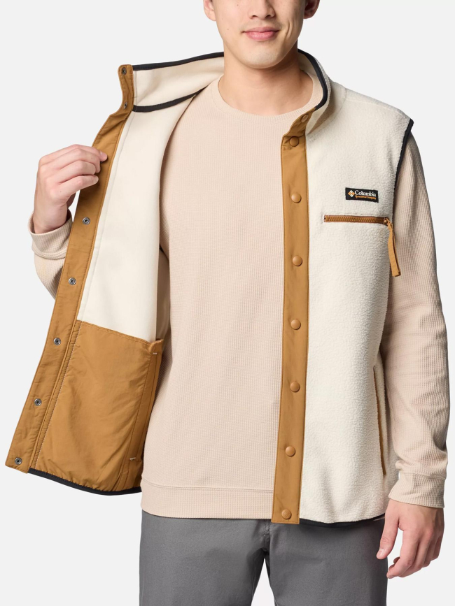 Veste polaire sherpa sans manches helvetia blanc homme - Columbia