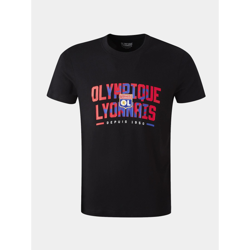 T-shirt manches courtes unity noir adultes - Olympique Lyonnais