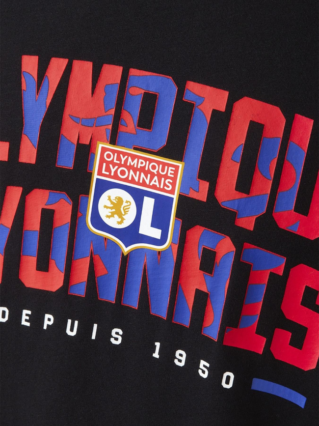 T-shirt manches courtes unity noir adultes - Olympique Lyonnais