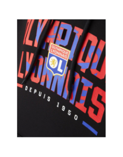 Sweat à capuche unity noir adulte - Olympique Lyonnais