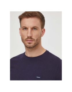 T-shirt stretch slim fit bleu marine homme - Calvin Klein