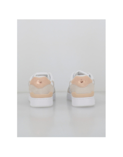 Baskets t-clip set blanc beige femme - Lacoste