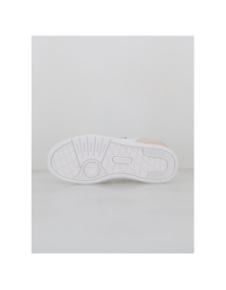 Baskets t-clip set blanc beige femme - Lacoste